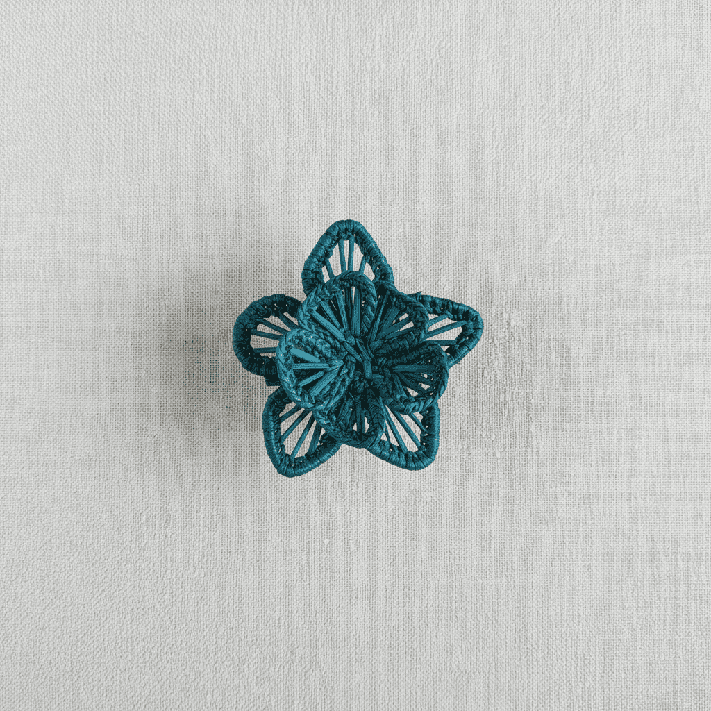 Star Flower Handwoven Iraca Napkin Ring — Napkin Ring, [material], MacondoForever