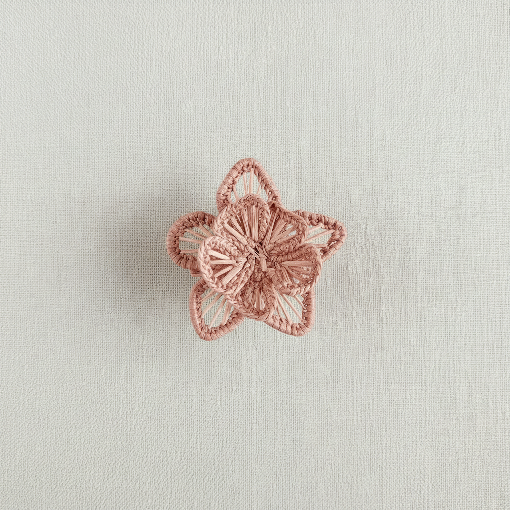 Star Flower Handwoven Iraca Napkin Ring