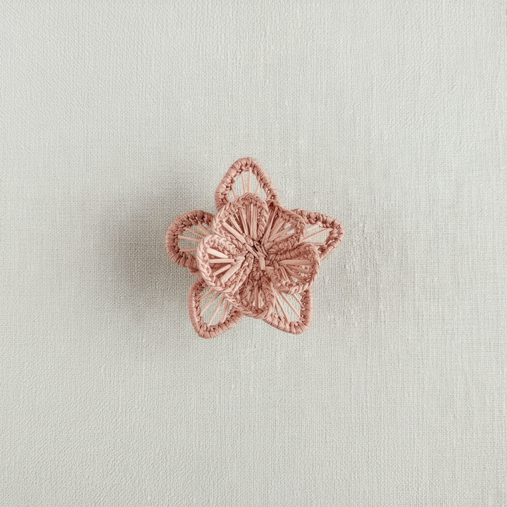 Star Flower Handwoven Iraca Napkin Ring