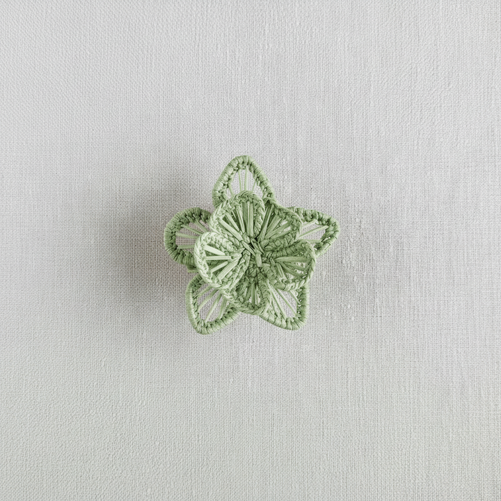 Star Flower Handwoven Iraca Napkin Ring