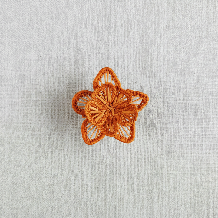 Star Flower Handwoven Iraca Napkin Ring