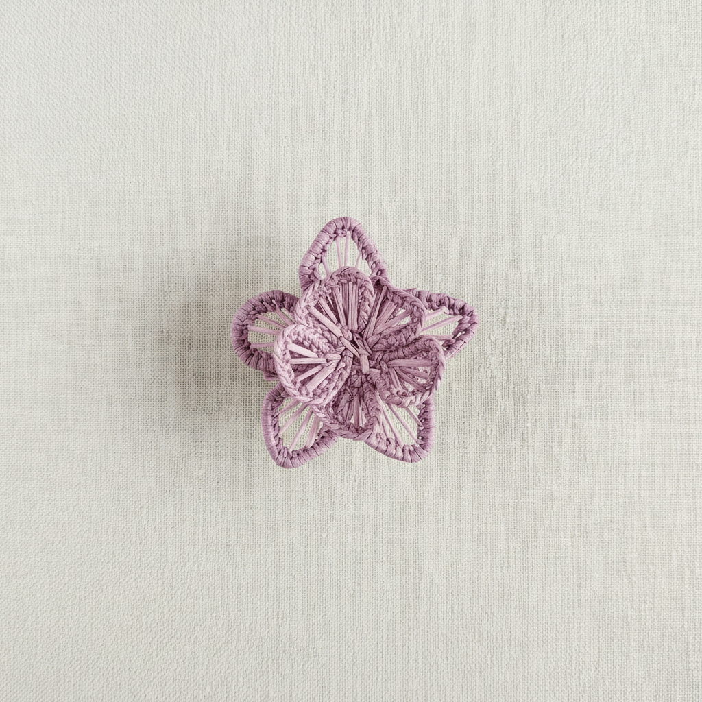 Star Flower Handwoven Iraca Napkin Ring