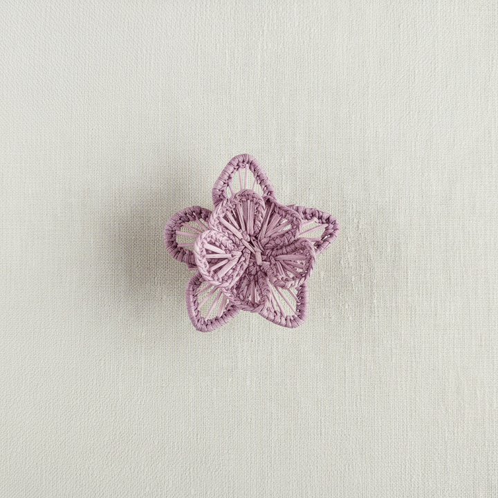 Star Flower Handwoven Iraca Napkin Ring
