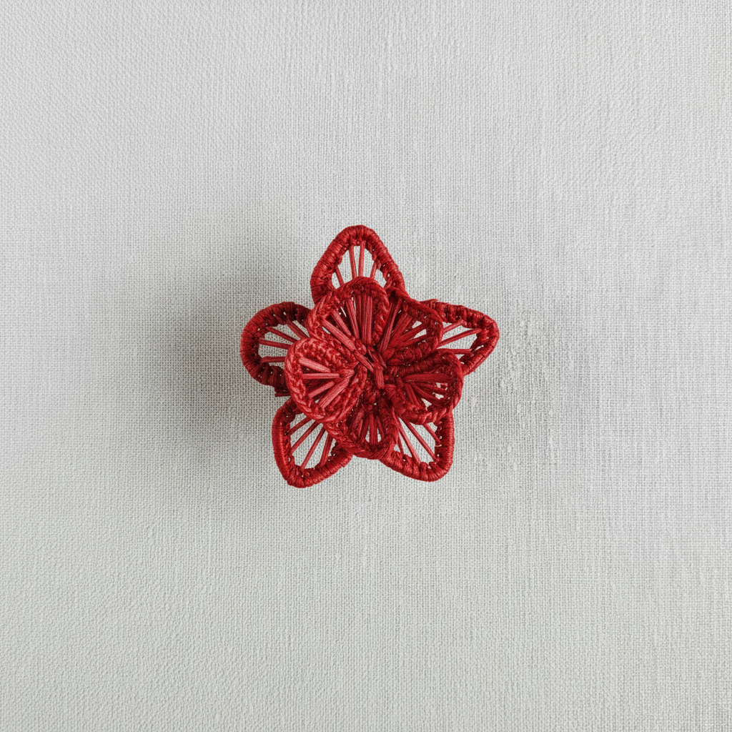 Star Flower Handwoven Iraca Napkin Ring
