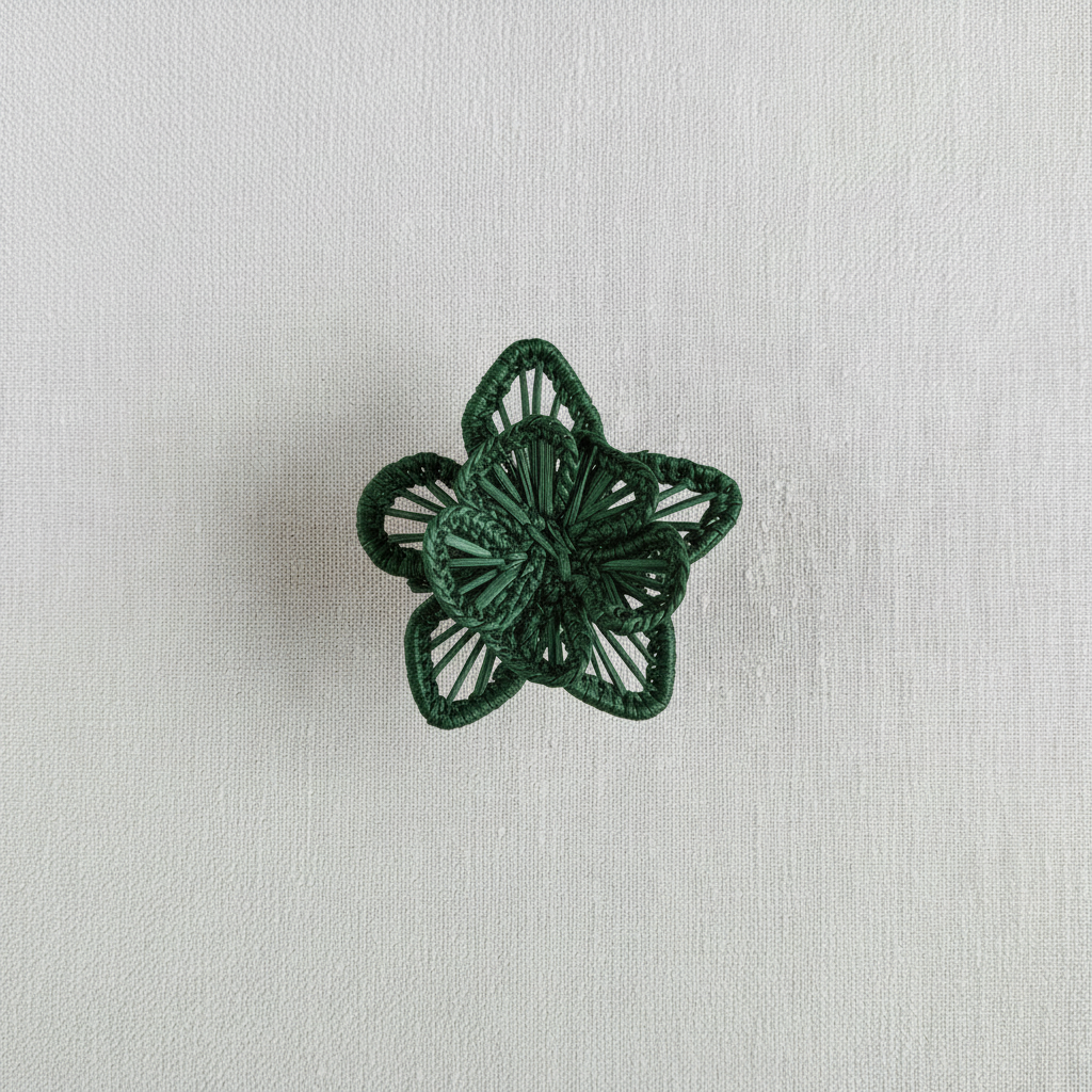 Star Flower Handwoven Iraca Napkin Ring