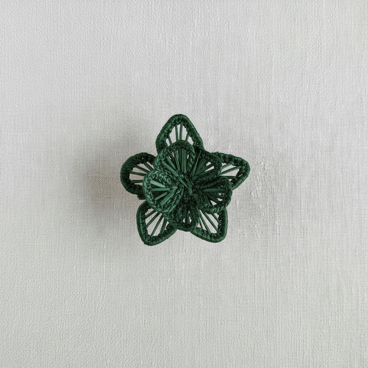 Star Flower Handwoven Iraca Napkin Ring