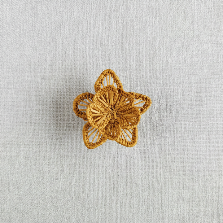 Star Flower Handwoven Iraca Napkin Ring