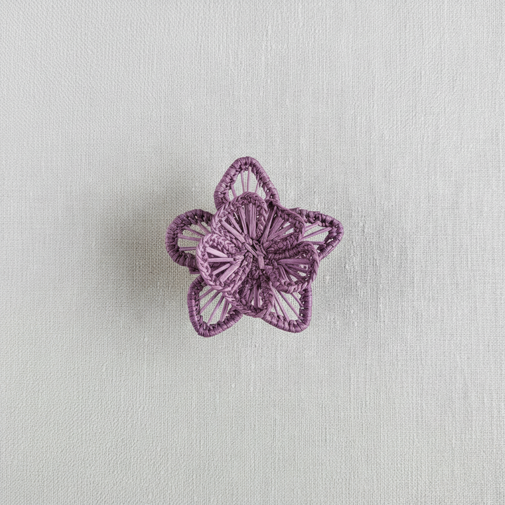 Star Flower Handwoven Iraca Napkin Ring