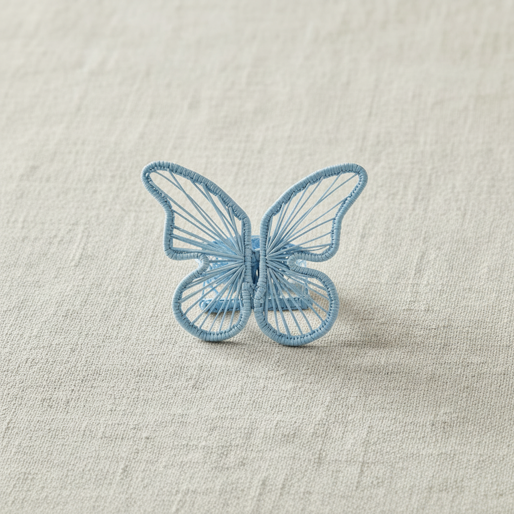 Butterfly Handwoven Iraca Napkin Ring