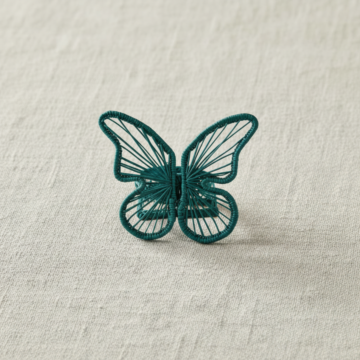 Butterfly Handwoven Iraca Napkin Ring