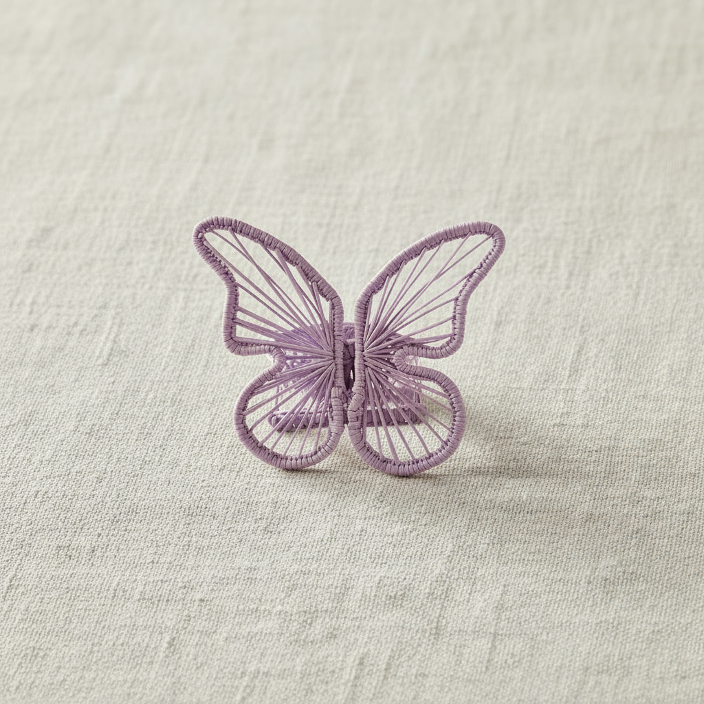 Butterfly Handwoven Iraca Napkin Ring