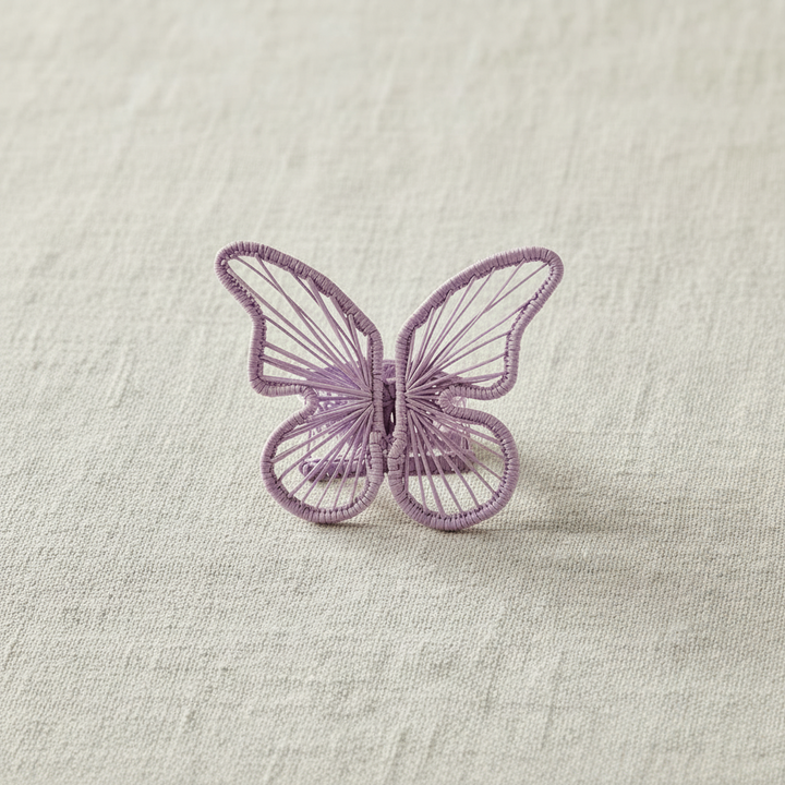 Butterfly Handwoven Iraca Napkin Ring