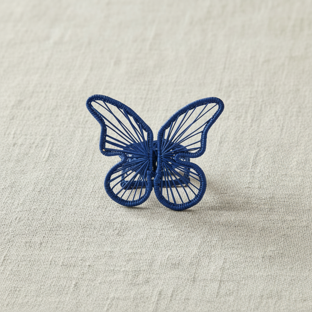 Butterfly Handwoven Iraca Napkin Ring
