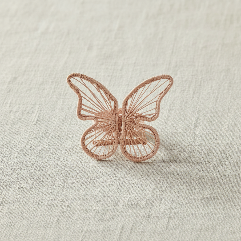 Butterfly Handwoven Iraca Napkin Ring
