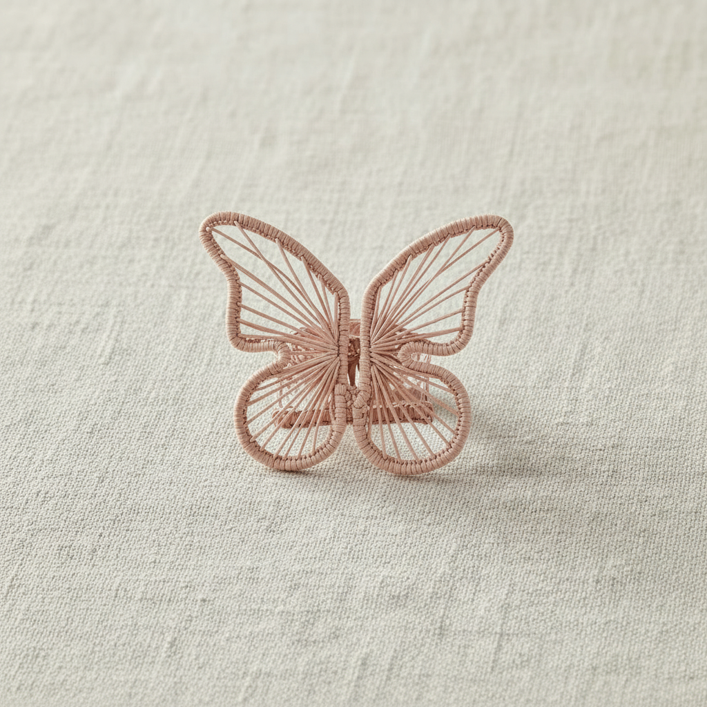 Butterfly Handwoven Iraca Napkin Ring