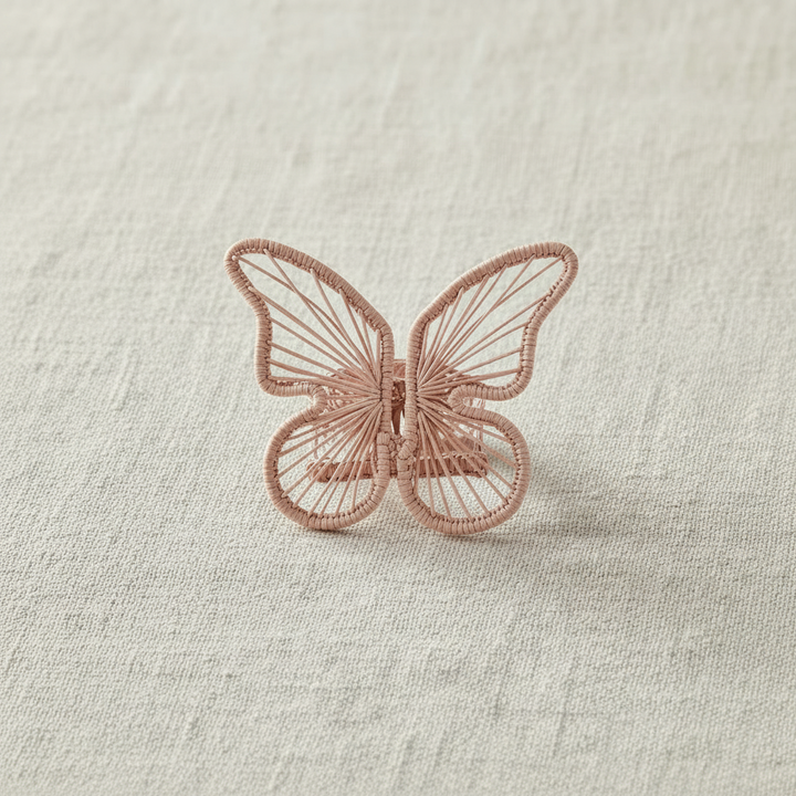 Butterfly Handwoven Iraca Napkin Ring