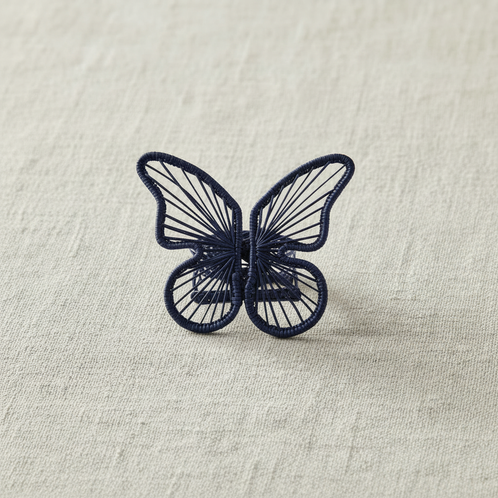 Butterfly Handwoven Iraca Napkin Ring