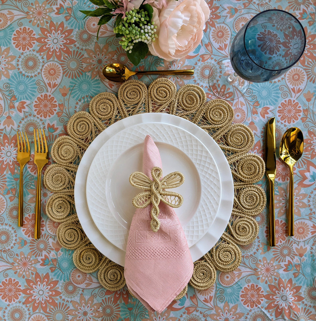 Dragonfly Handwoven Iraca Napkin Ring