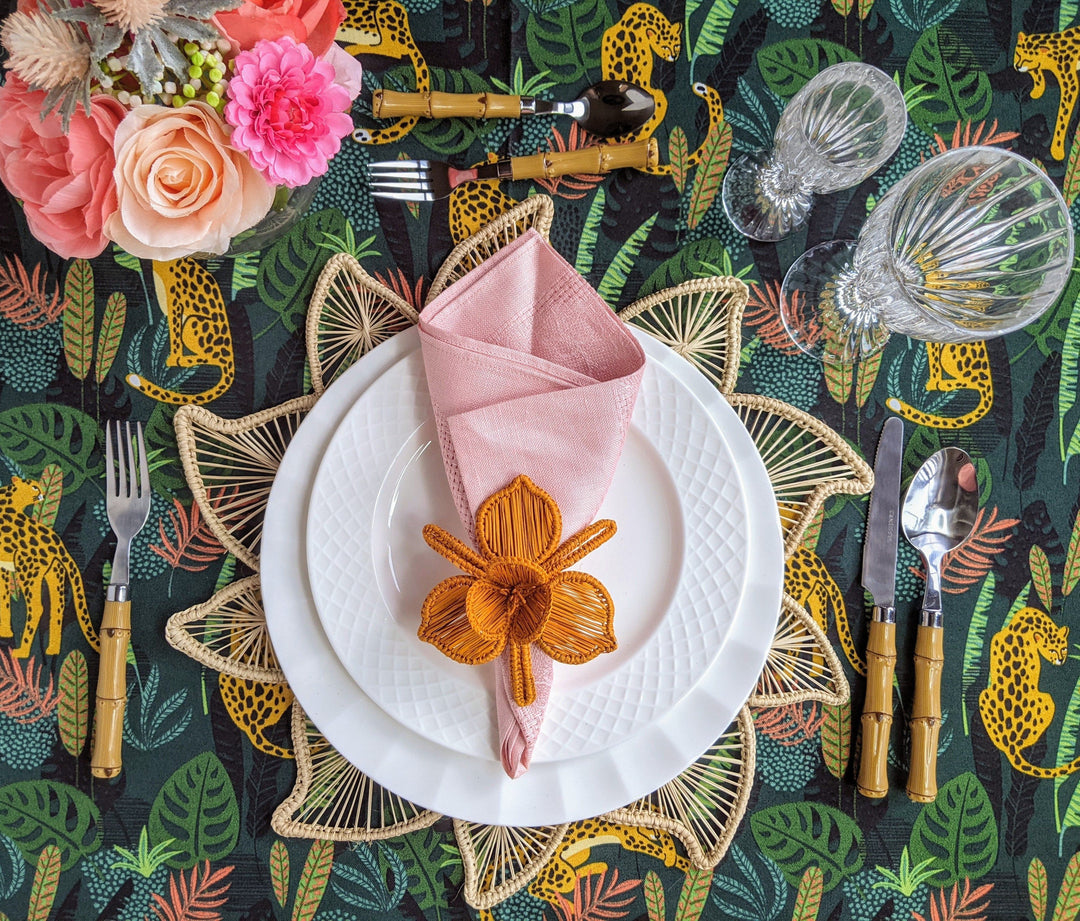 Bloom Handwoven Iraca Placemat — Placemats, [material], MacondoForever