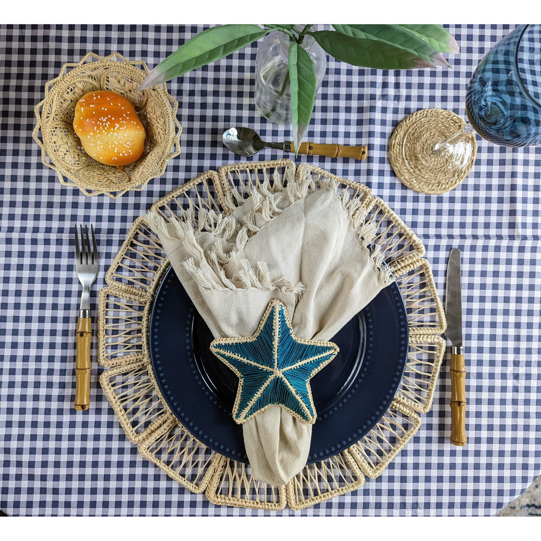 Starfish Handwoven Iraca Napkin Ring — Napkin Rings, [material], MacondoForever