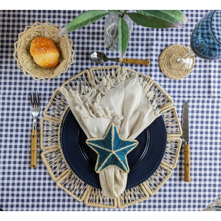 Starfish Handwoven Iraca Napkin Ring — Napkin Rings, [material], MacondoForever