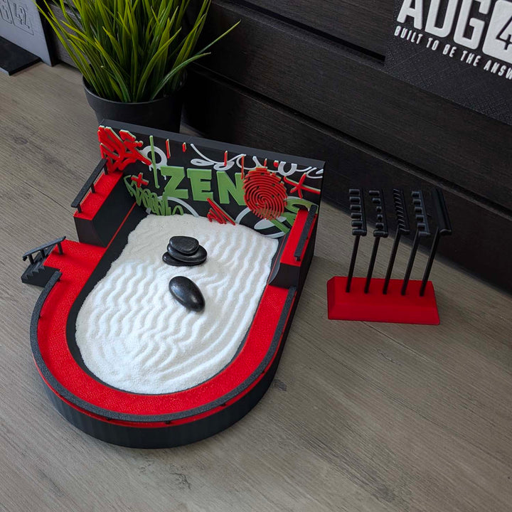 ADG42 Desktop Skatepark Zen Garden with Graffiti