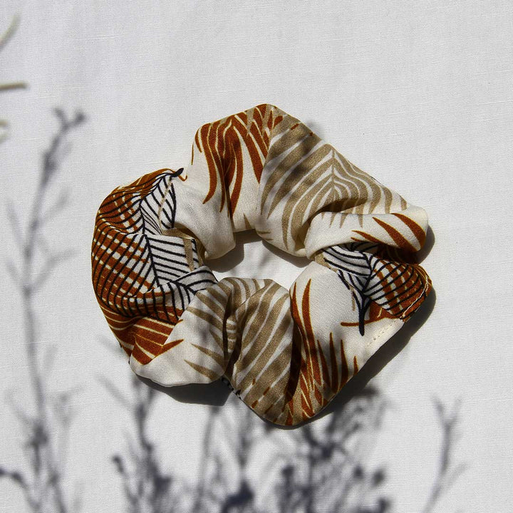 Gold Leaf Scrunchie