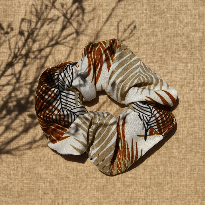 Gold Leaf Scrunchie