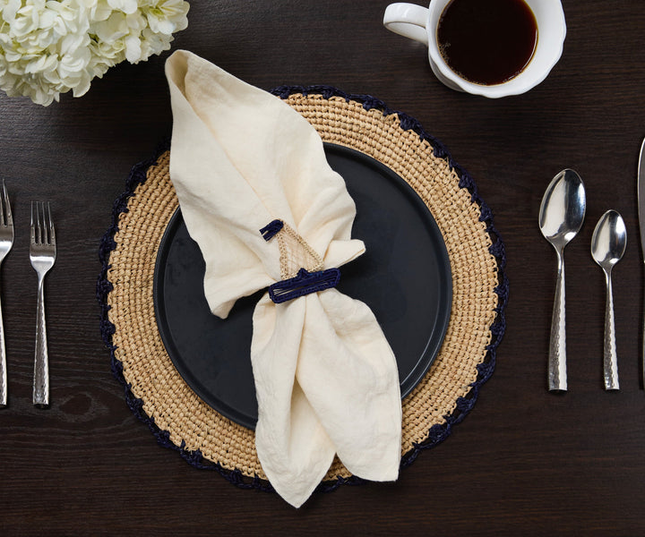 Coastal Sailboat Napkin Ring – Handwoven Iraca Palm — Napkins, [material], Payton James