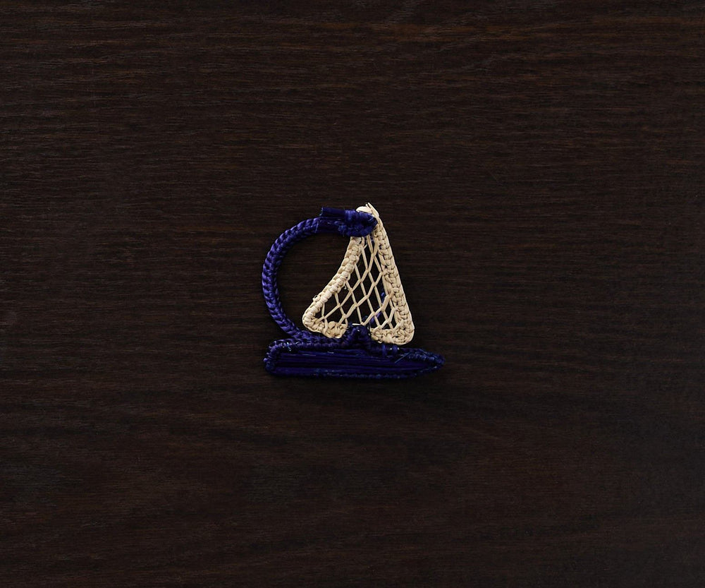 Coastal Sailboat Napkin Ring – Handwoven Iraca Palm — Napkins, [material], Payton James