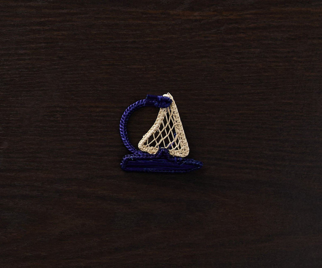 Coastal Sailboat Napkin Ring – Handwoven Iraca Palm — Napkins, [material], Payton James