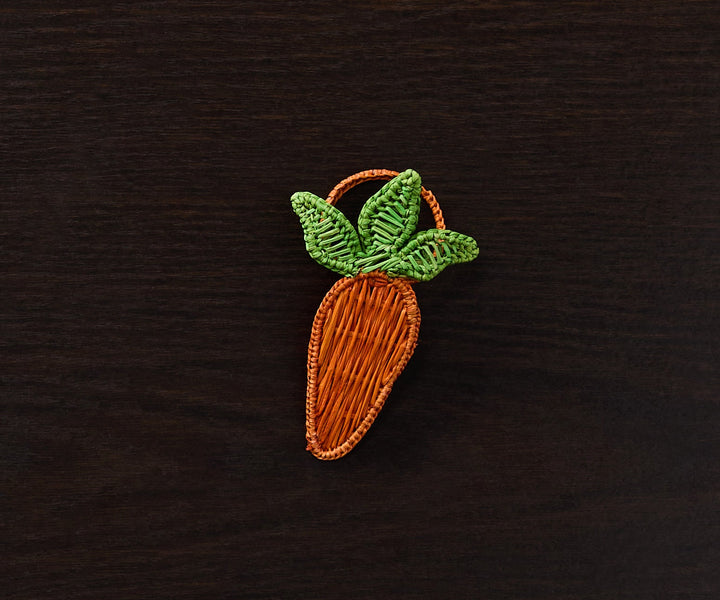 Carrot Napkin Ring–Handwoven Iraca Palm