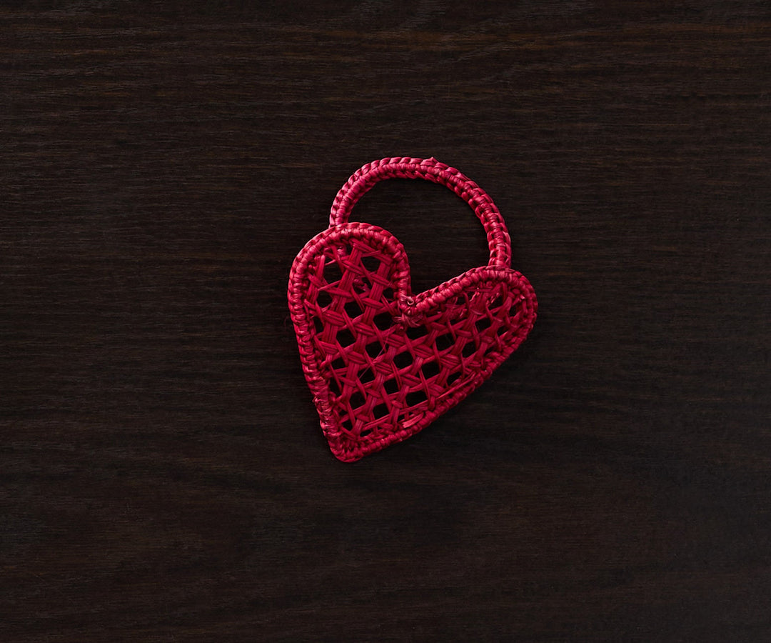 Handwoven Heart Napkin Ring
