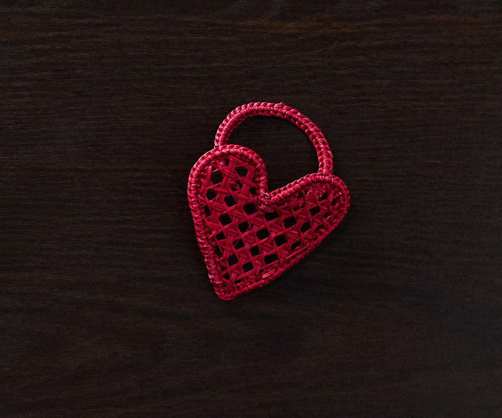 Handwoven Heart Napkin Ring