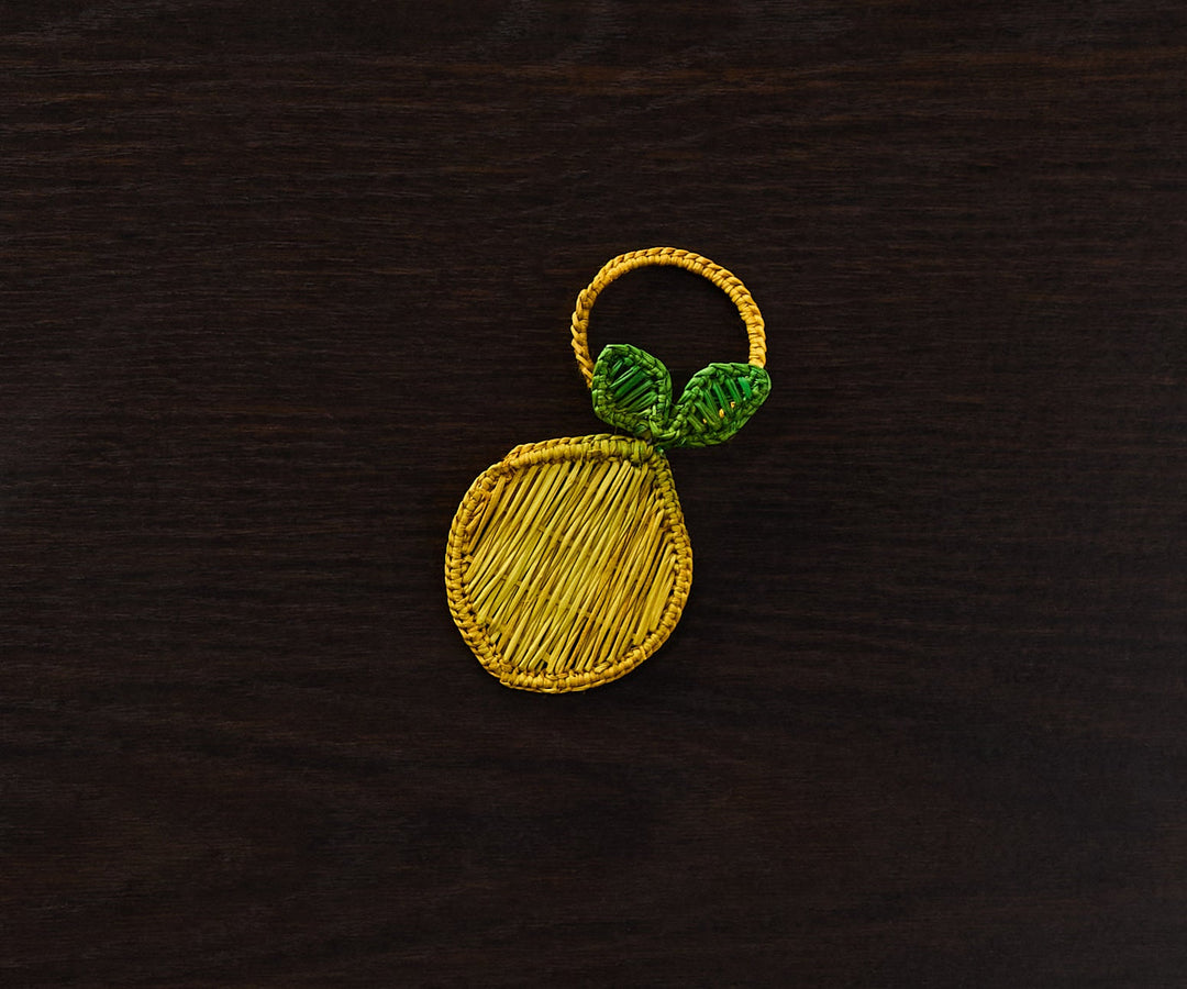 Lemon Napkin Ring  –Handwoven Iraca Palm