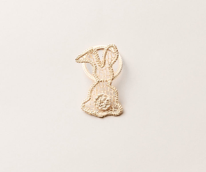 Handwoven Bunny Napkin Ring