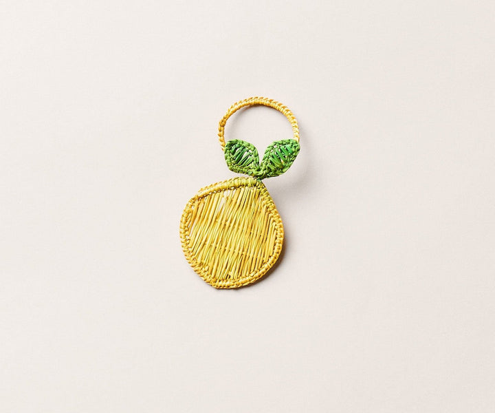 Lemon Napkin Ring  –Handwoven Iraca Palm — Napkins, [material], Payton James