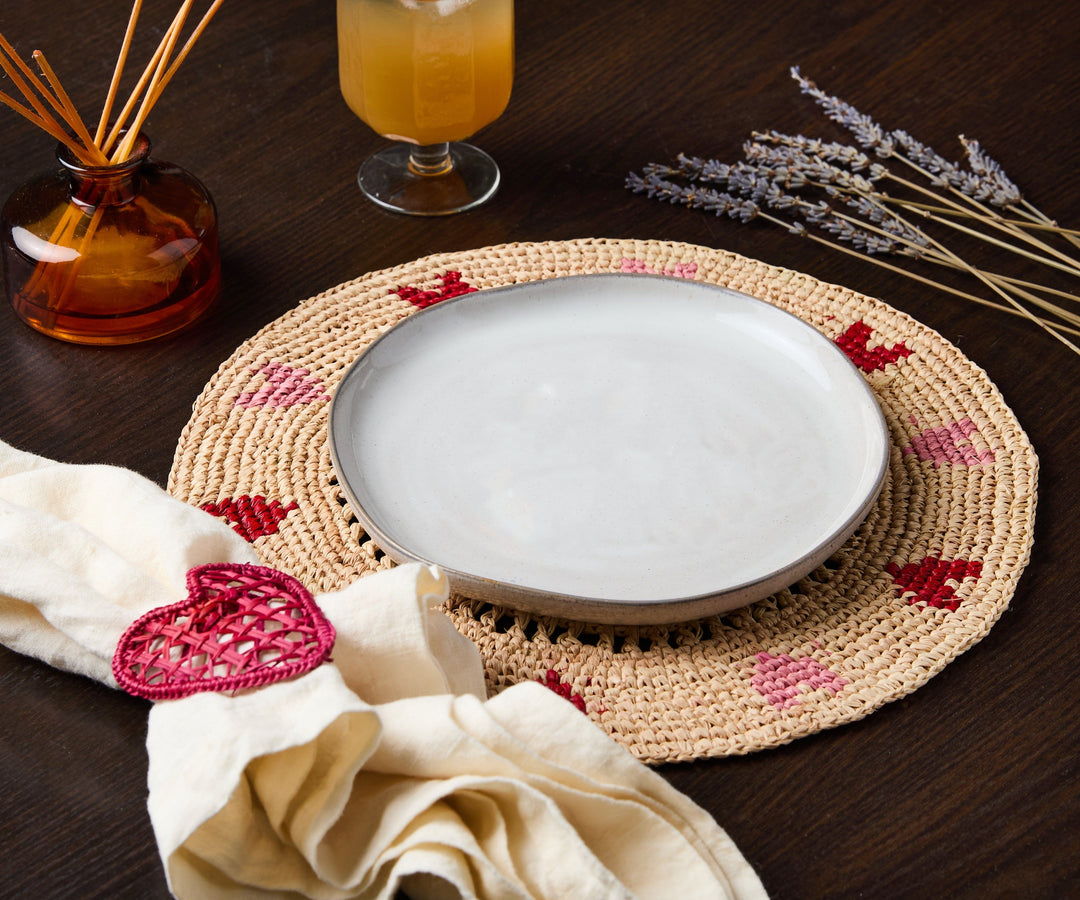 Handwoven Heart Napkin Ring — Napkins, [material], Payton James