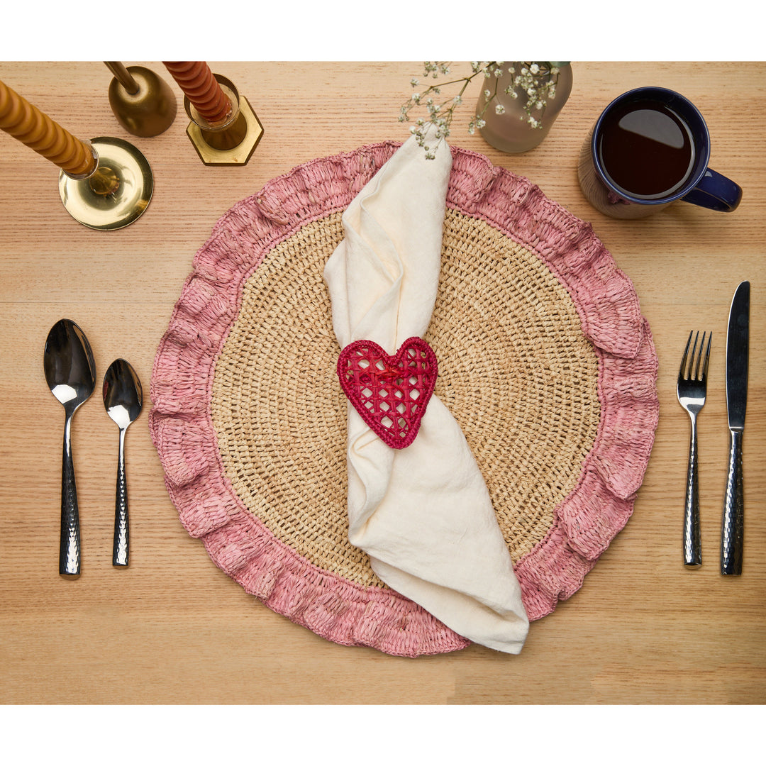 Handwoven Heart Napkin Ring — Napkins, [material], Payton James