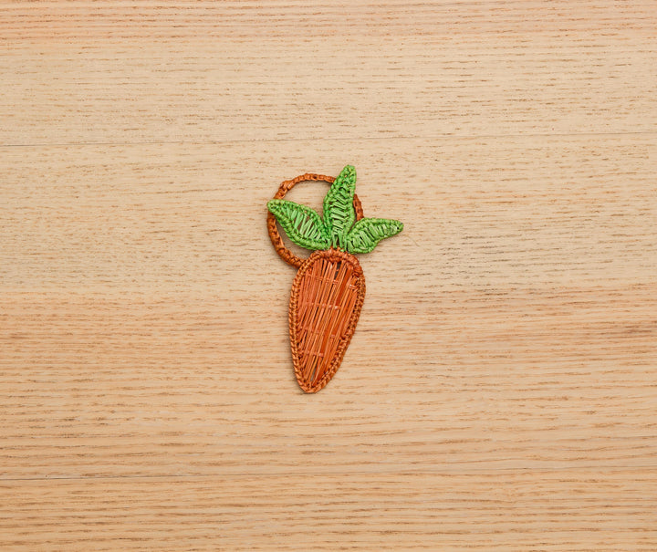 Carrot Napkin Ring–Handwoven Iraca Palm