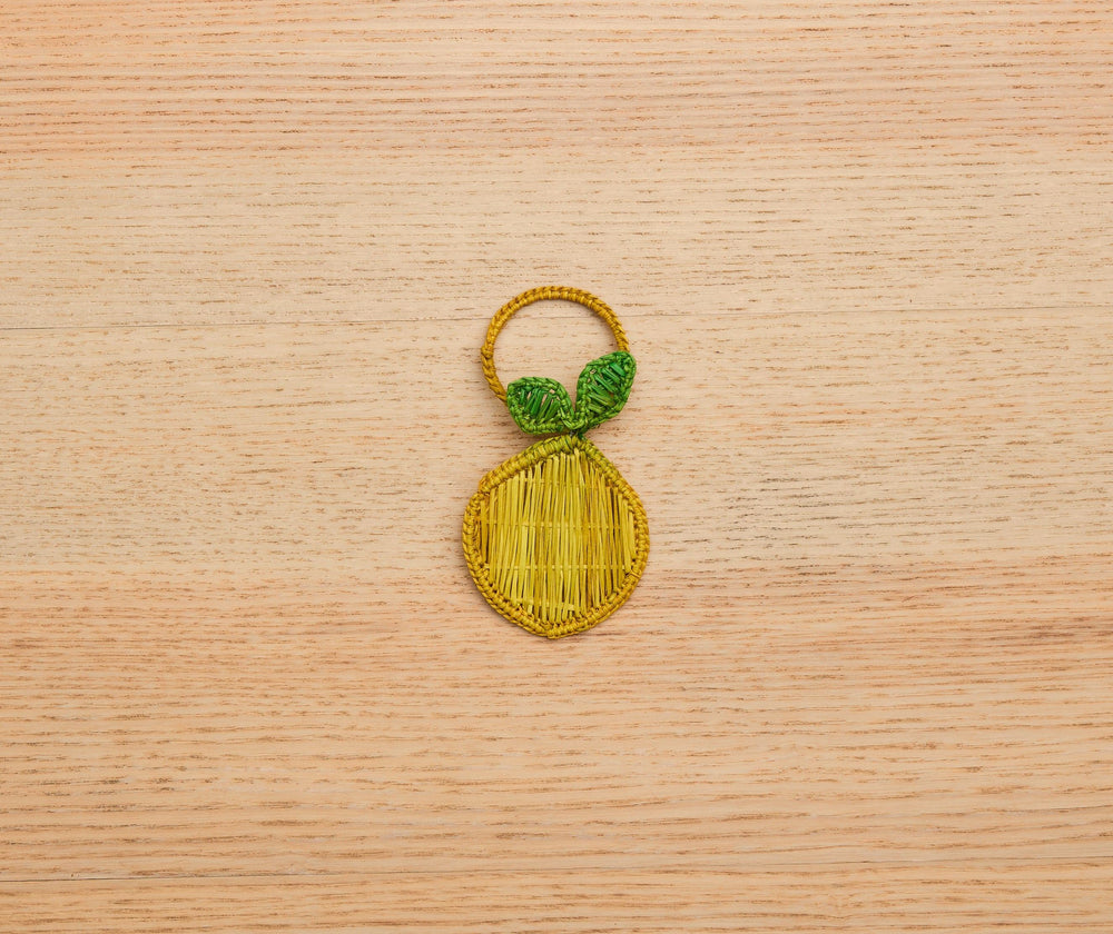 Lemon Napkin Ring  –Handwoven Iraca Palm — Napkins, [material], Payton James