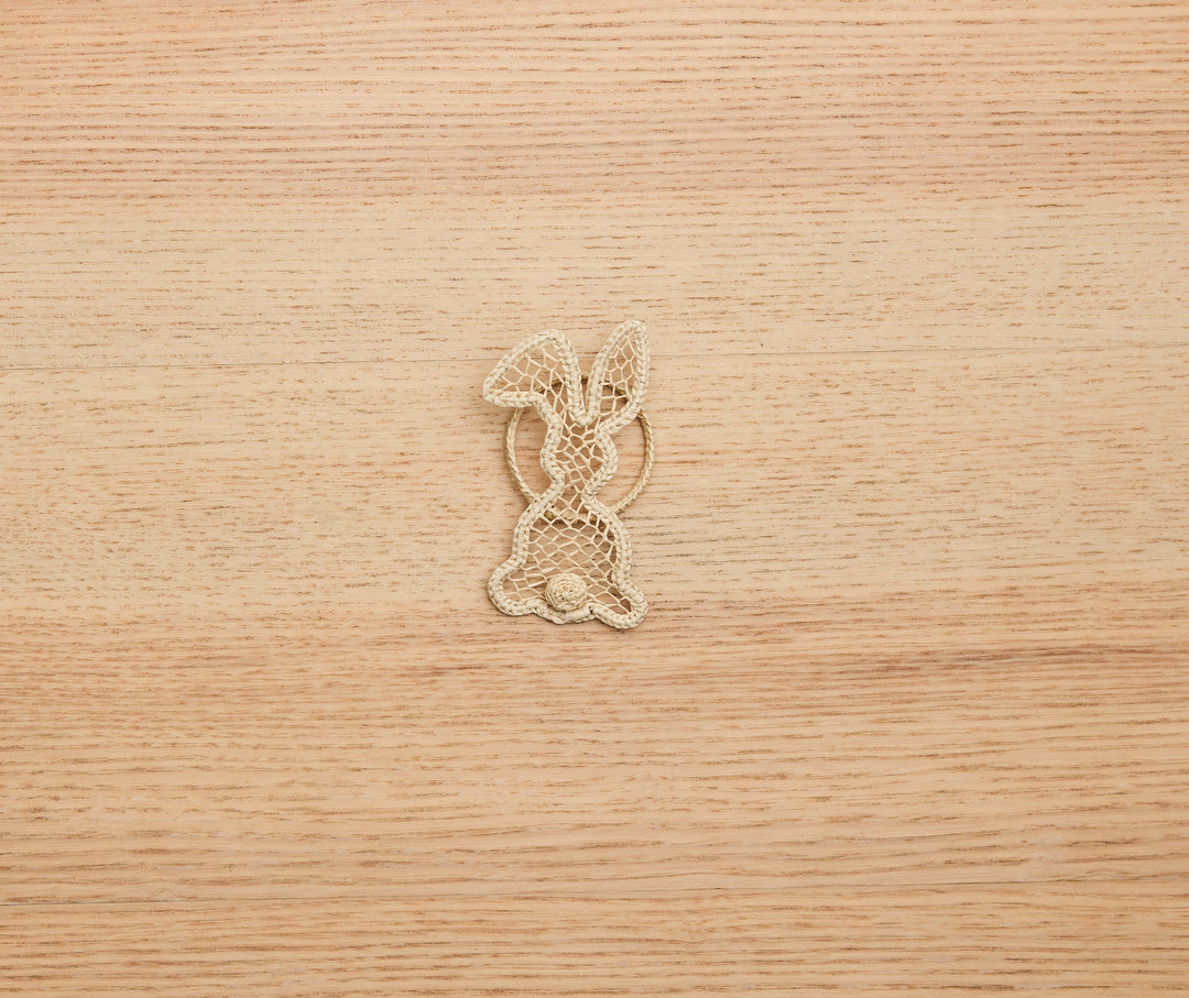 Handwoven Bunny Napkin Ring
