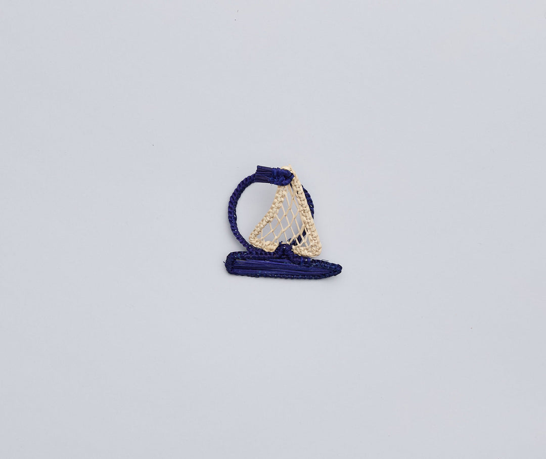 Coastal Sailboat Napkin Ring – Handwoven Iraca Palm