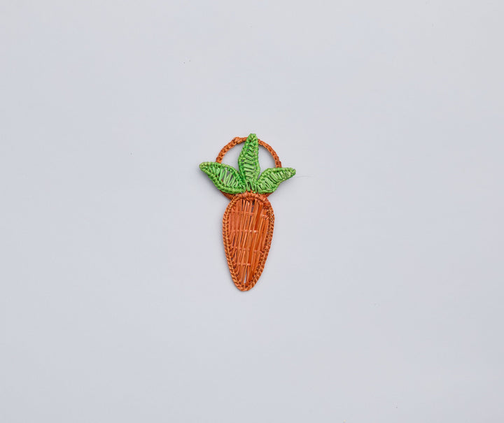 Carrot Napkin Ring–Handwoven Iraca Palm