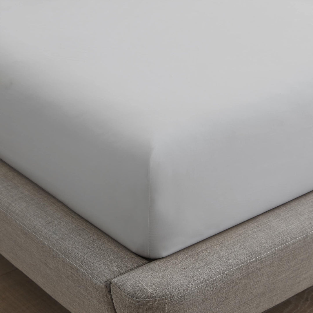 Organic Cotton Percale Sheet Set—270 TC with Picot Embroidery