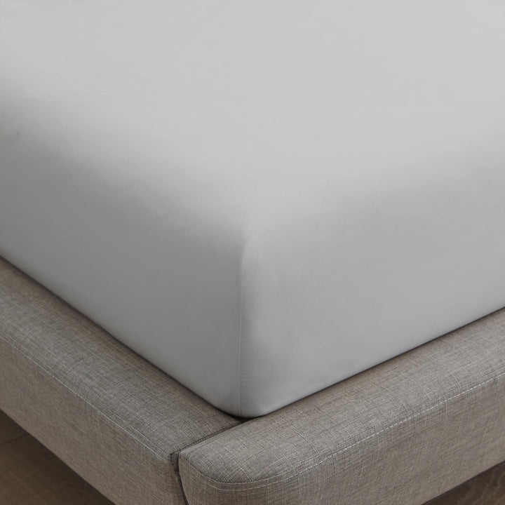 Organic Cotton Percale Sheet Set—270 TC with Picot Embroidery