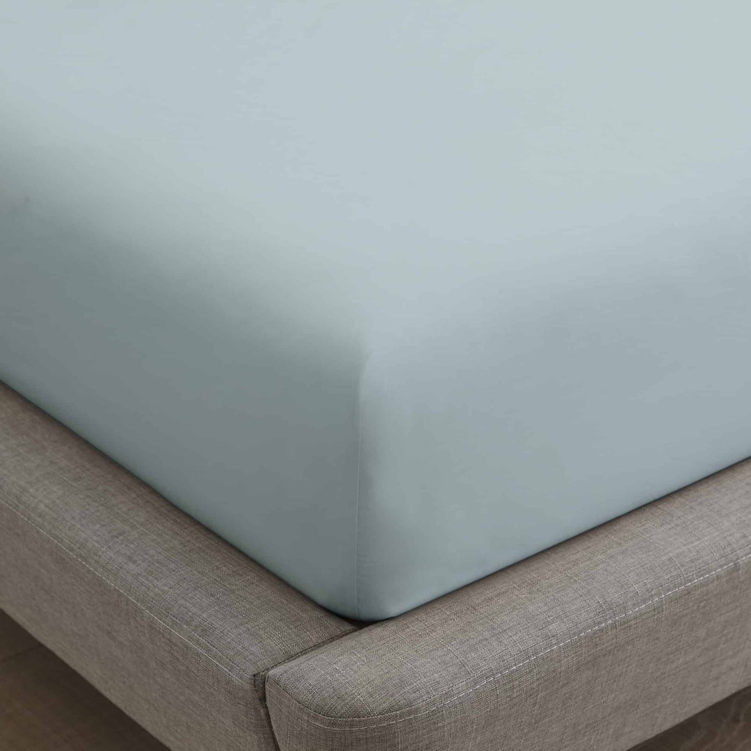 Organic Cotton Percale Sheet Set—270 TC with Picot Embroidery