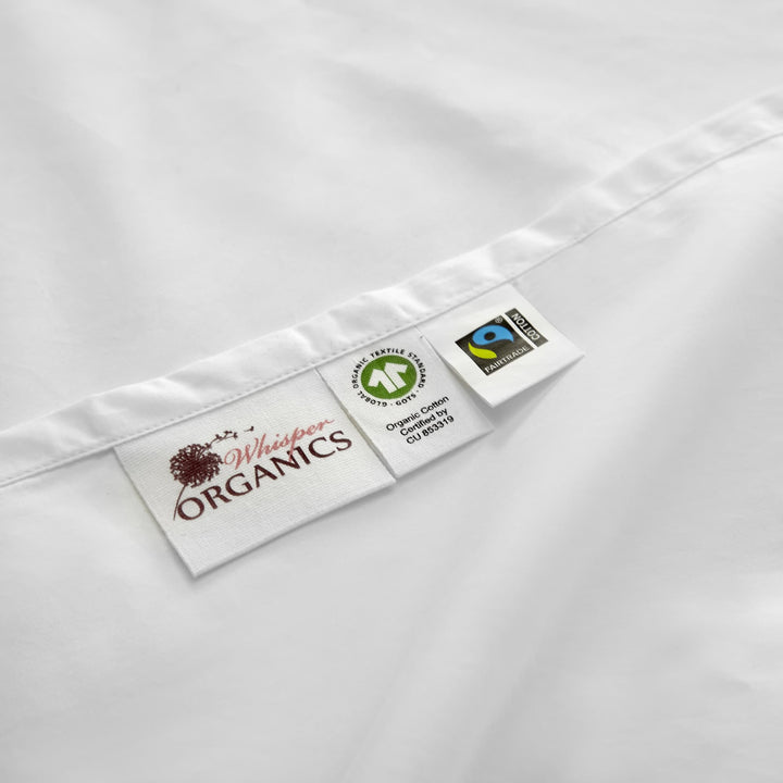 Organic Cotton Percale Sheet Set—270 TC with Picot Embroidery
