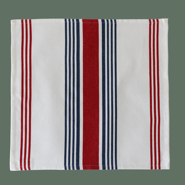 Cotton Striped Cloth Napkins—(12 Pack)