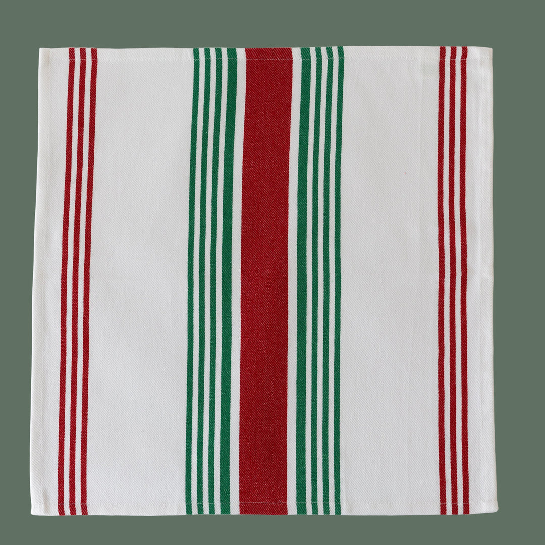 Cotton Striped Cloth Napkins—(12 Pack)